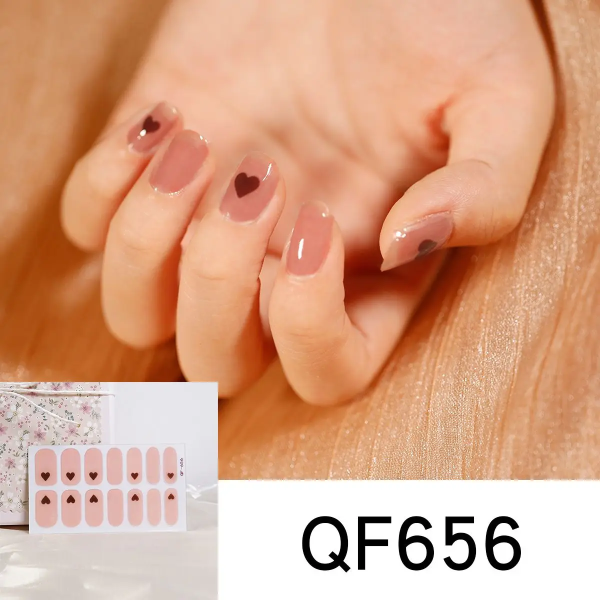

Women Nail Art Decoration Manicure Tools Adhesive Sticker Decals Included 14 Stickers Nail Polish Strip