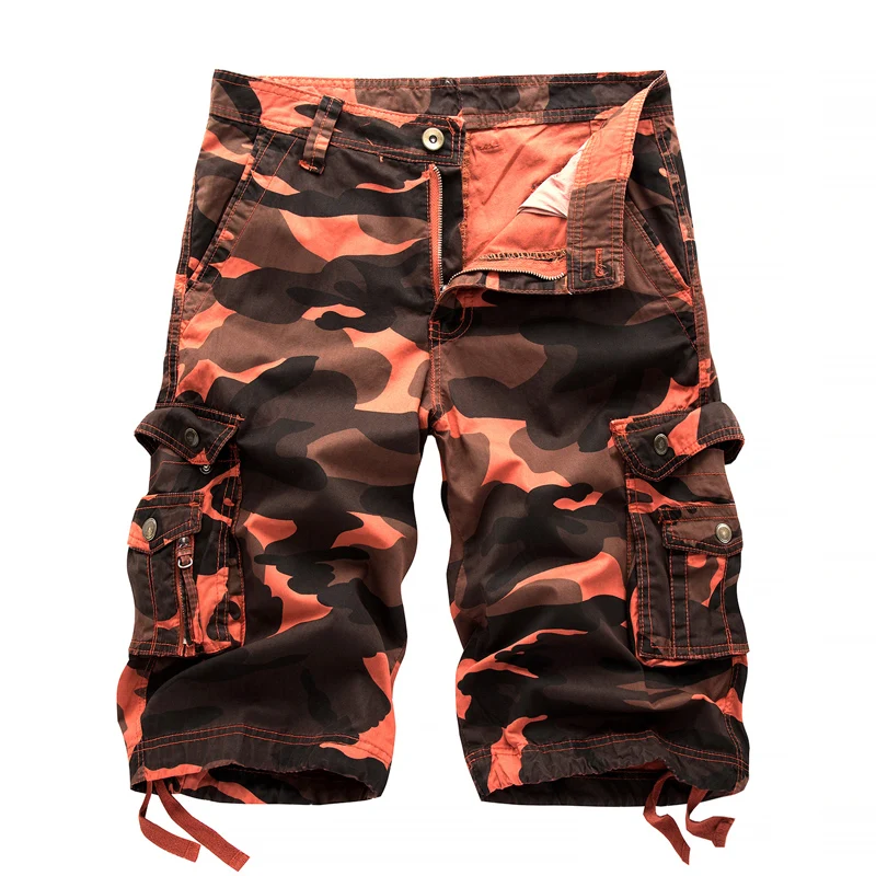 

2021 Military Camo Cargo Shorts Summer Fashion Camouflage Multi-Pocket Homme Army Casual Shorts Bermudas Masculina Plus size 40