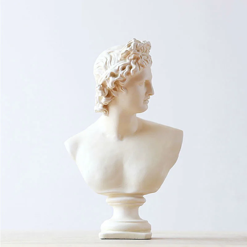 Retro David Head Portraits Bust Statue Resin Nordic Craftwork Ornament Living Room Study Home Decor Figures D089 | Дом и сад