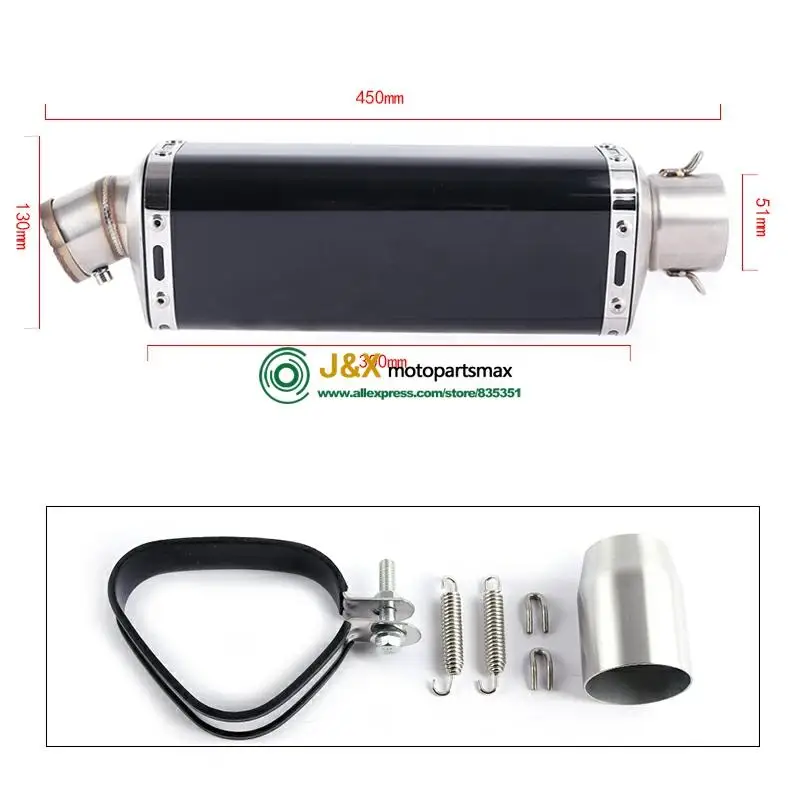 

motorcycle Exhaust Full system Middle Conector middle pipe FOR Ninja250 Ninja300 without exhaust slip-on