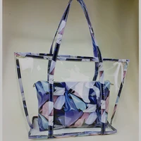 pvc beach bag transparent bag handbags for women 2020 small purse for cosmetics colorful big tote bags women purse winter bag
