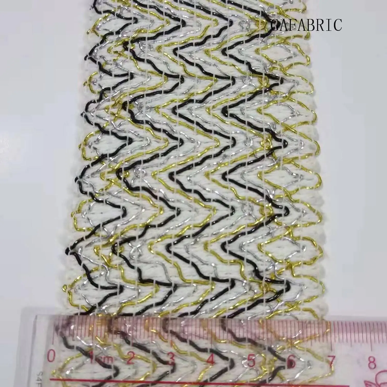 Пояс из латексной ткани шириной 6-7 см волнистая эластичная лента для шитья мешков