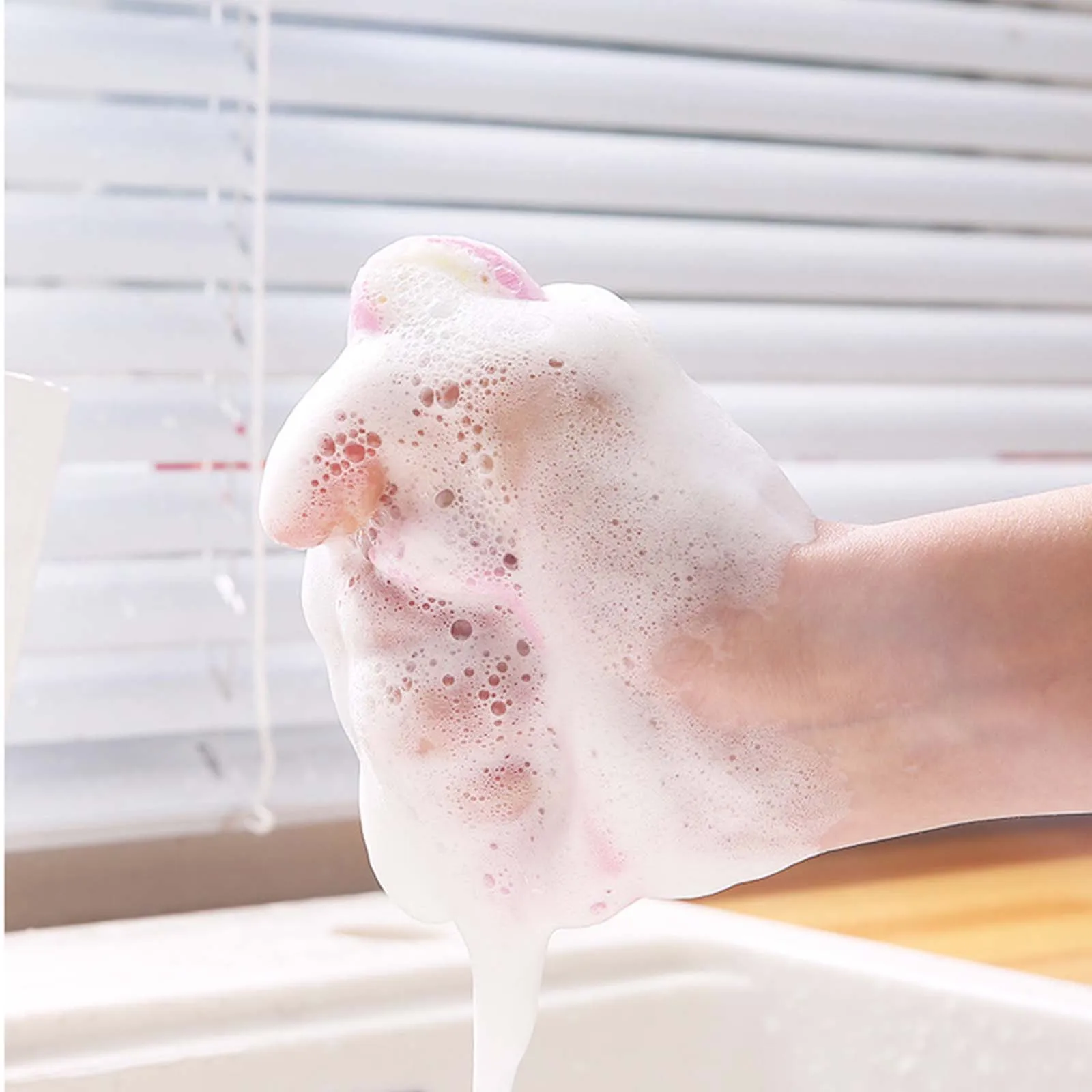 

5pcs Double-sided Dish Washing Towel Bowl Pot Pan Cleaning Sponges Wash Brushes Round Scouring Pads Cleaner Kitchen Tool