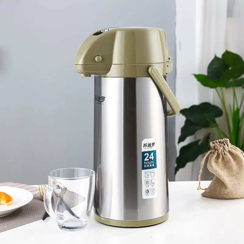 

Pneumatic Thermos Bottle Household Thermos Glass Liner Insulation Pot Chess Room Thermos Insulated Wine Cup Thermos Vacuum