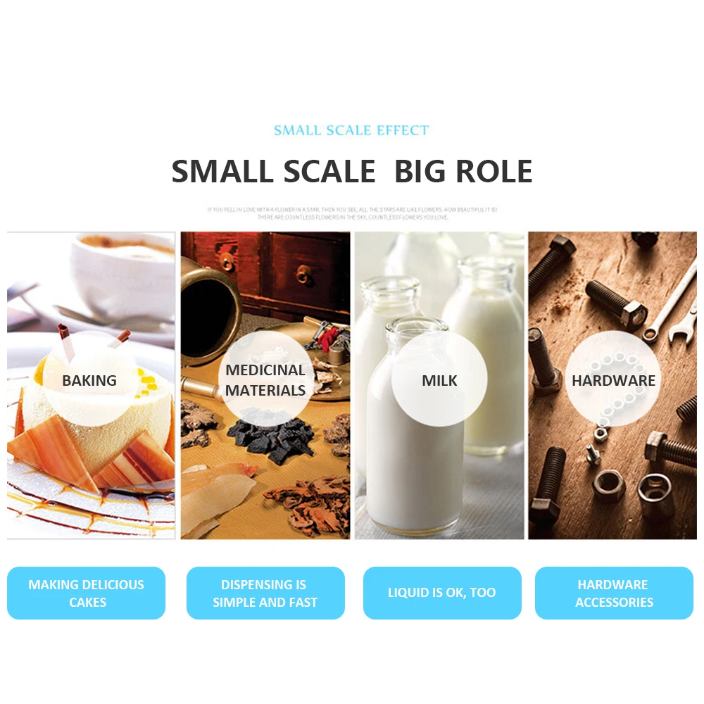 

15kg/1g Kitchen Scale Stainless Steel Weighing Scale Food Diet Postal Balance Measuring Scale LCD Electronic Scales