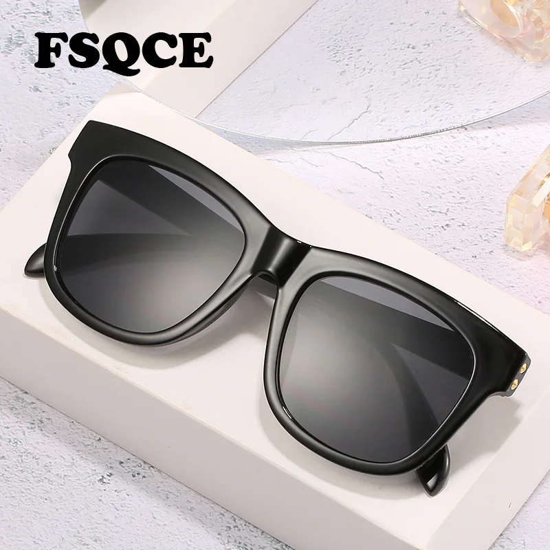 

Женские солнцезащитные очки с градиентом FSQCE, винтажные Квадратные Солнцезащитные очки в стиле ретро, UV400