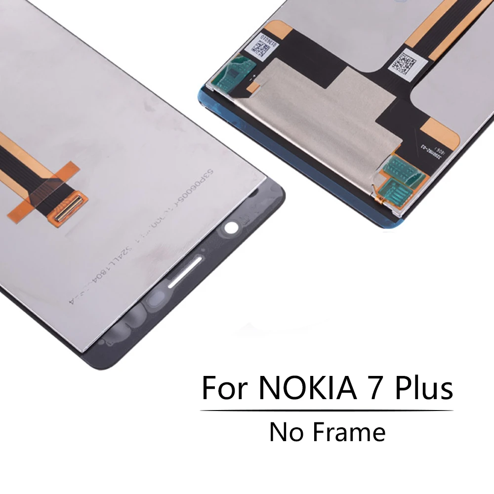 6 0 lcd for nokia 7 plus lcd display touch screen with frame digitizer assembly for nokia 7 plus ta 1046 ta 1055 ta 106 lcd free global shipping