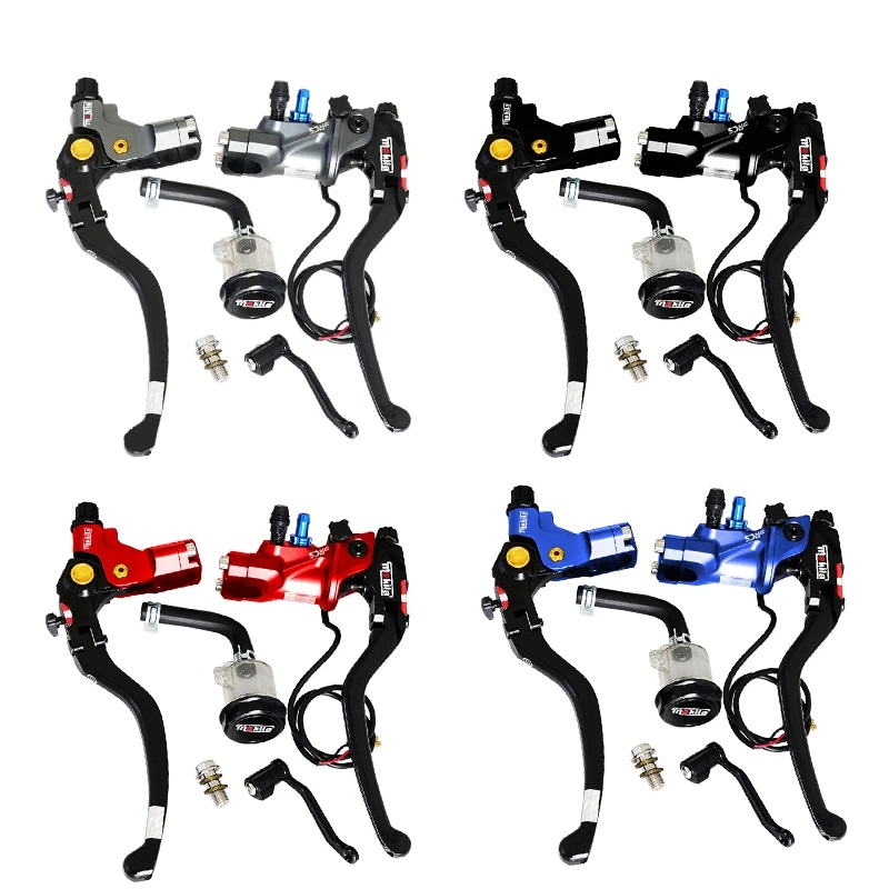 

Mokila Motorcycle 22mm Brake Pump Cable Clutch Lever Master Cylinder Hydraulic Pump Tank for Honda Yamaha Kawasaki Suzuki