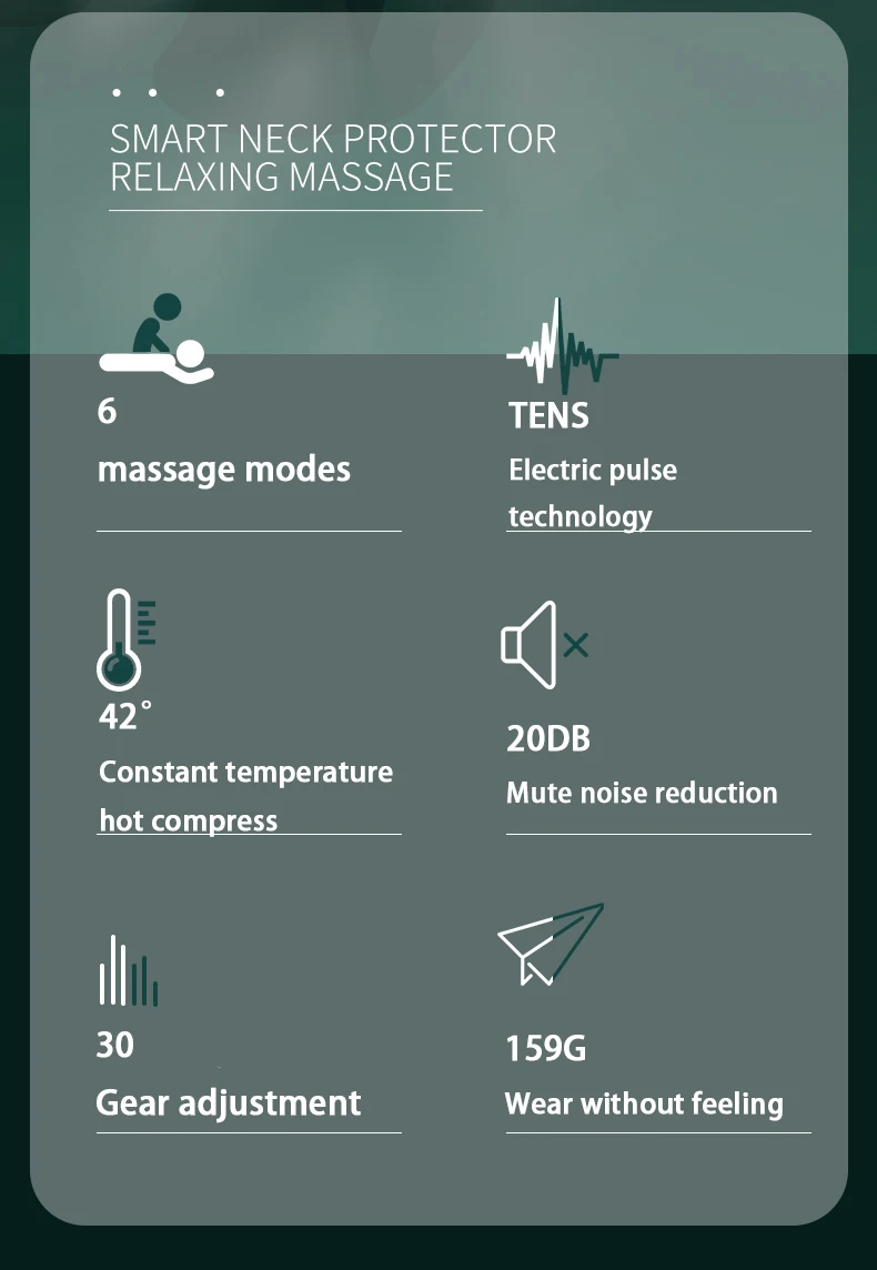 

Electric Neck Massager Pulse Back Neck Shoulder Massage Far Infrared Heating Pain Relief Tool Health Care Relaxation Machine