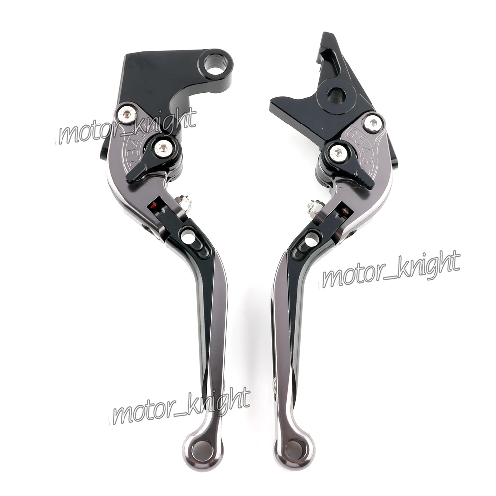 Серый Для SUZUKI GSXR600 GSXR 750 2006-2010 GSXR1000 2005-2006 K5 K6 K8 GSXR логотип мотоцикл складной выдвижной тормозные рычаги сцепления - Цвет: Серый