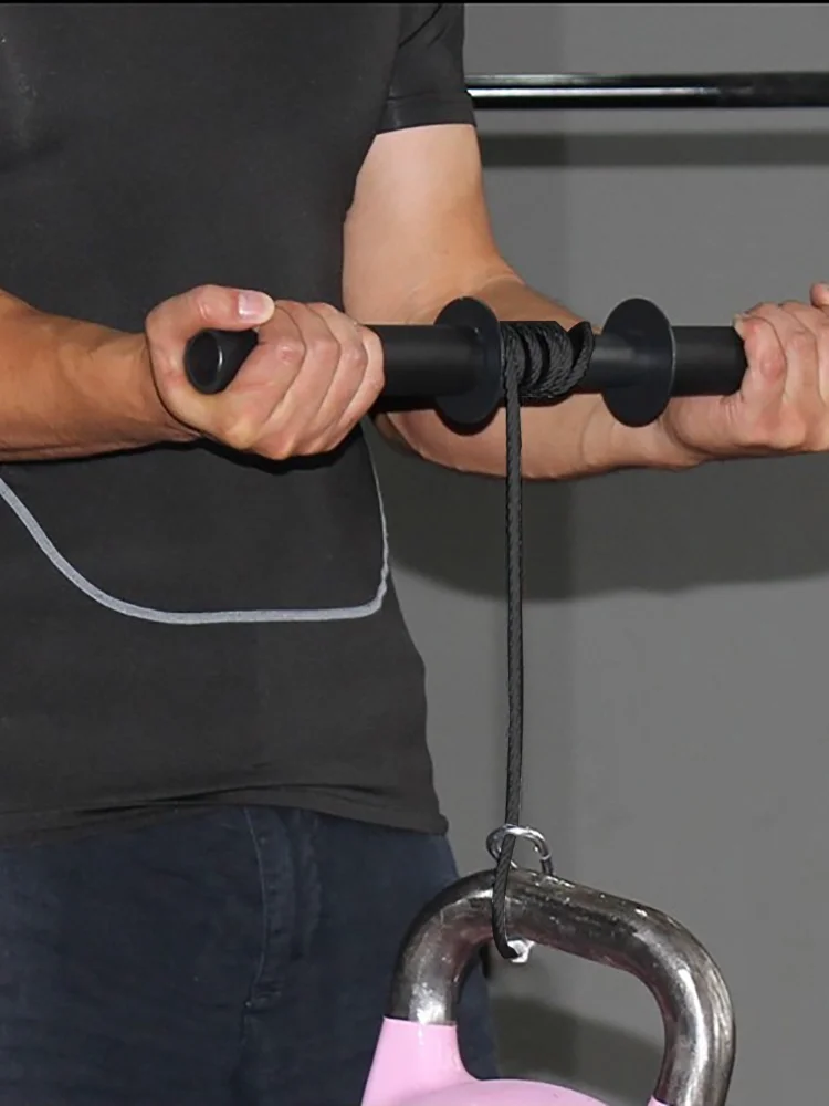 저렴한 팔뚝 트레이너 손목 손 그립 근육 강도 훈련 보디 빌딩 체육관 휘트니스 운동 밧줄 롤러 휴대용 장비