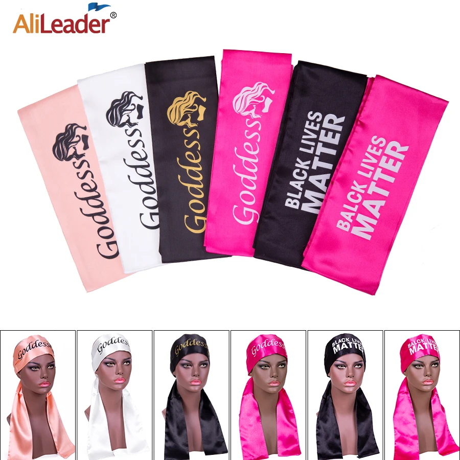 Недорогие атласные шарфы Alileader с краями для париков 4 цвета стандартная