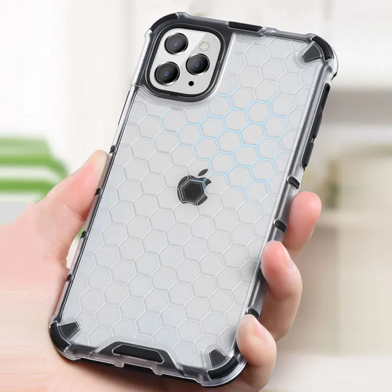 

Honeycomb Armor Shockproof Case For iPhone 6 6S 7 8 Plus X XS Max XR 11 Pro 12 13 Mini SE 2020 Hybrid Rugged Impact Phone Cover