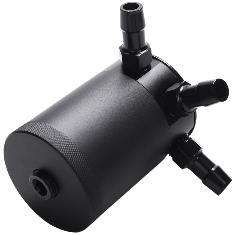 Universal Racing Baffled 3-Port Oil Catch Can Tank Air Separator with Removable Valve | Автомобили и мотоциклы