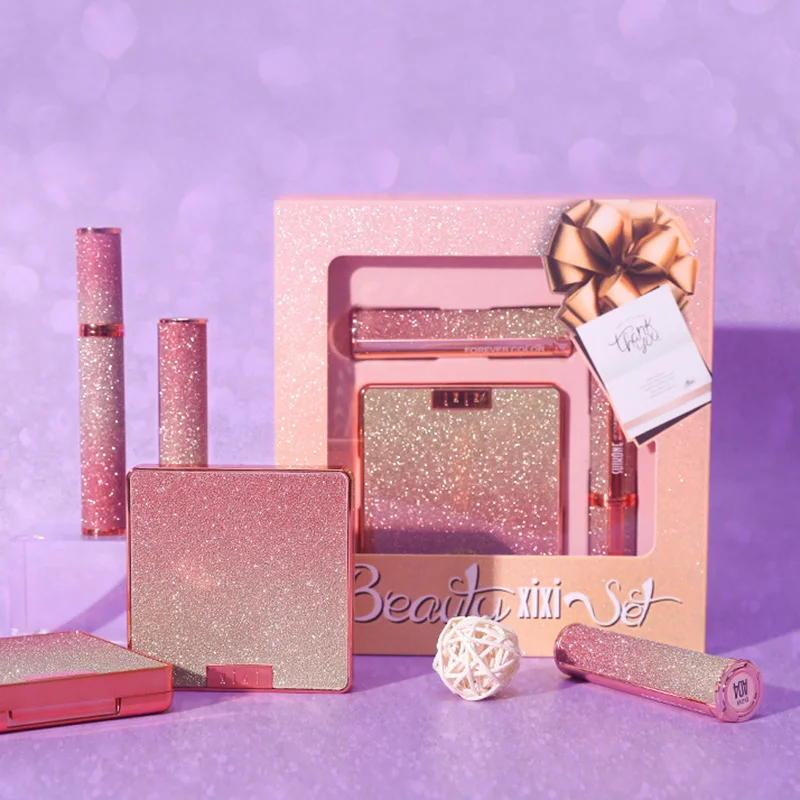 Cosmetics Makeup Set Lipstick Eye Shadow Mascara Full of Beginner Female Students Beauty Make Up Combination | Красота и здоровье