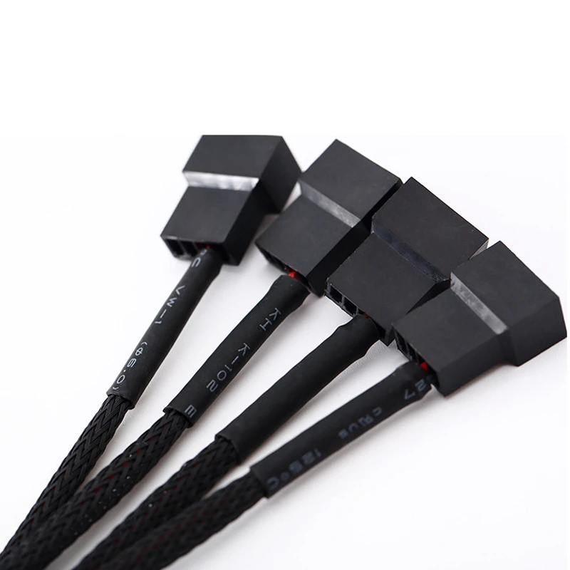 

LANSHUO Chassis Fan One Point Four Transfer Wiring Power Supply Large 4D Turn Fan 4Pin Extension Extension Cable