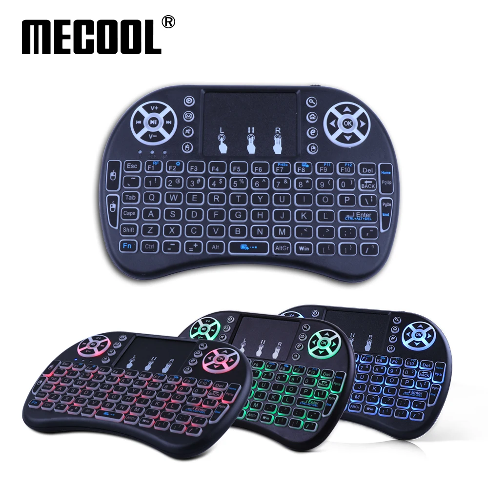 Беспроводная мини клавиатура Mecool i8 английская с тачпадом игровые