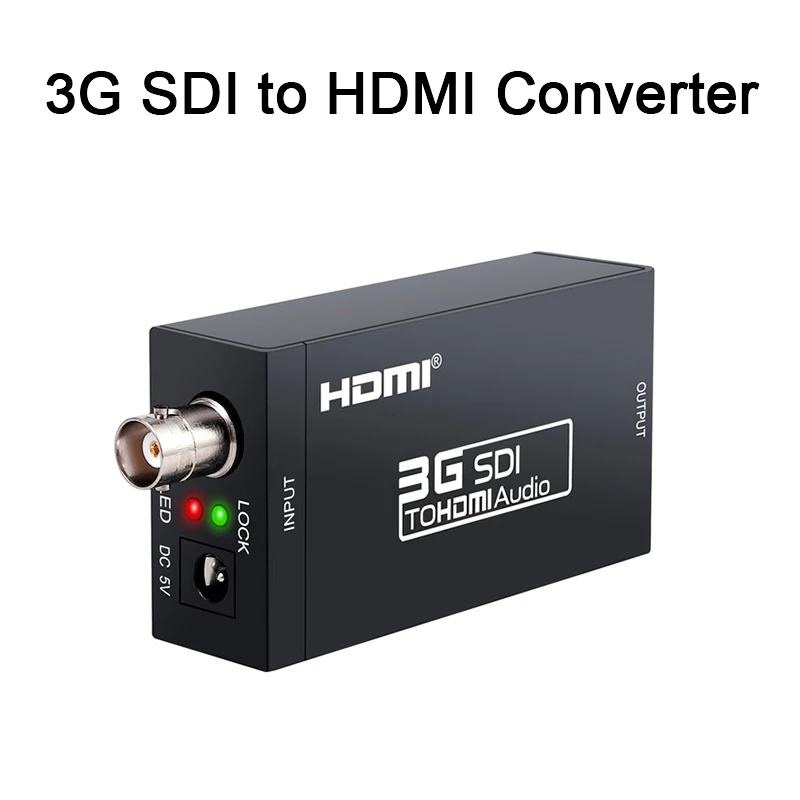3G совместимому с HDMI to SDI конвертер адаптер аудио HD SDI/3G BNC 1080P цифро аналоговый