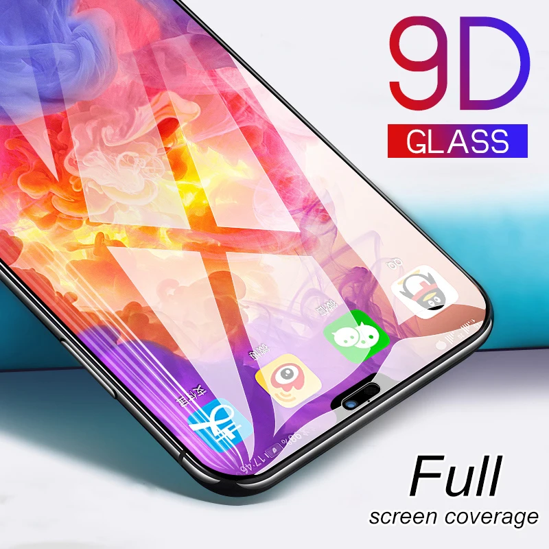 9D полное покрытие закаленное стекло для huawei honor 20 10 9 lite i pro v20 ультра тонкий экран