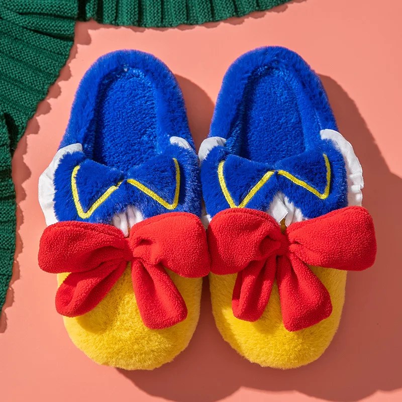 

Тапочки домашние женские с бантом-бабочкой, Осень-зима