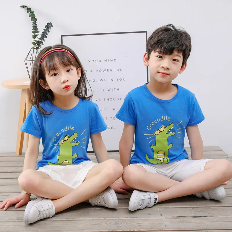 

Summer Kids Boys Girls T-shirt Short Sleeve Baby Girls T-shirts Cotton Children T-shirt O-neck Tee Tops Boy