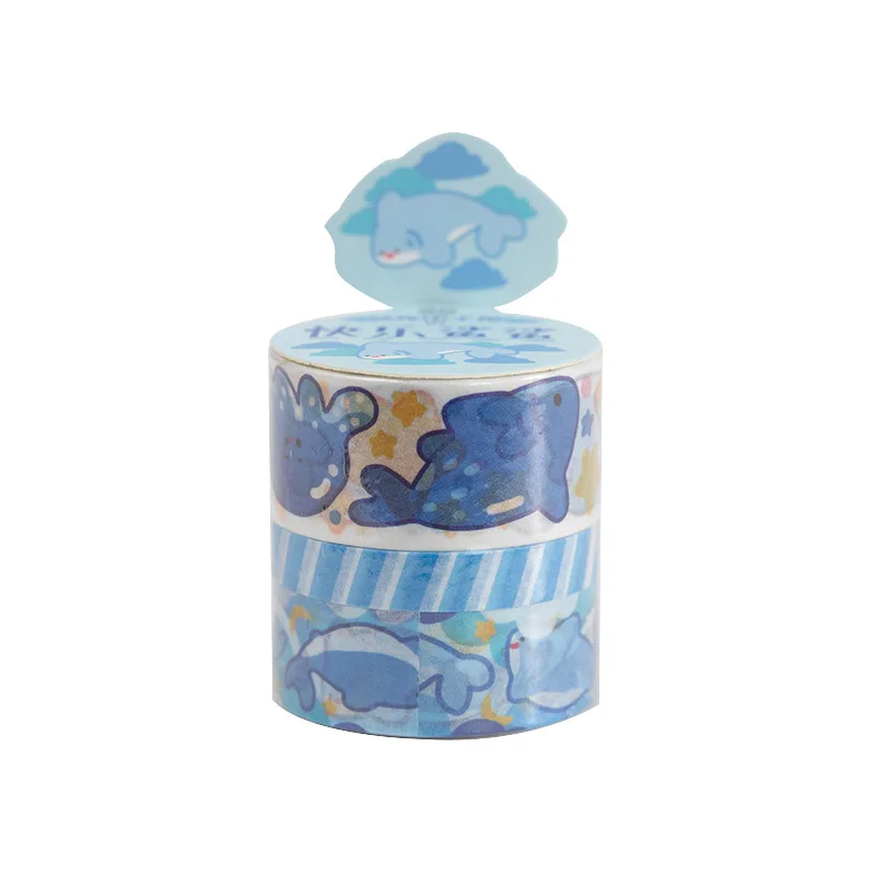 

20sets/1lot Decorative Adhesive Tapes Animal Dumpling House Scrapbooking DIY Paper Japanese Stickers 3m