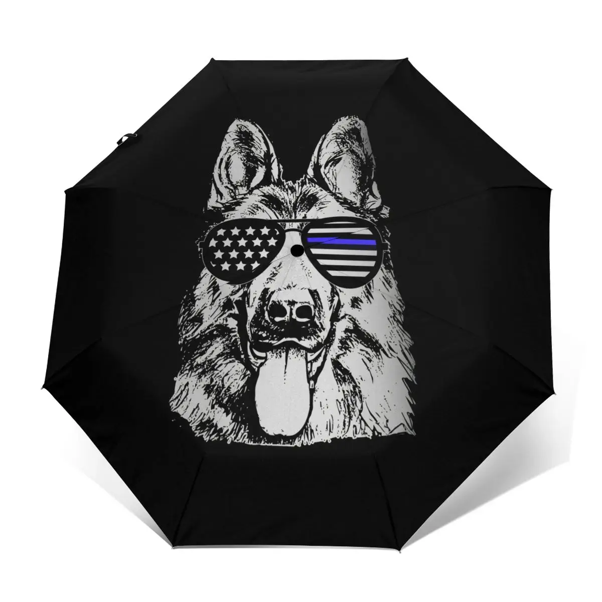 

German Shepherd Umbrella Windshield Automatic Umbrella Cheap Print Reinforced Terrace Umbrella
