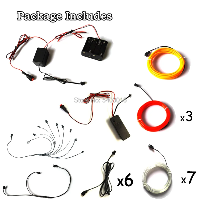 Горячая EL неоновый флуоресцентный костюм вечерние принадлежности для косплея Wire