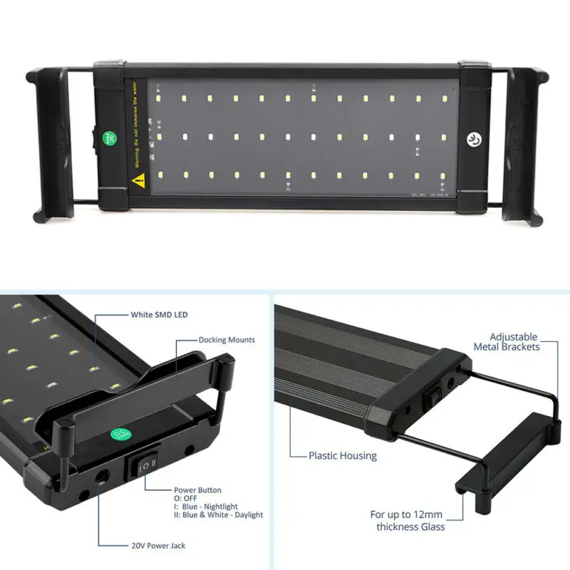 Аквариумный светильник аквариумная лампа светодиодный для аквариума 1 шт.