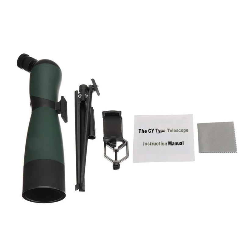 25-75x70 Zoom HD Telescope Spotting Scope Waterproof Monocular with Universal Phone Adapter Mount Tripod Hunting Optics | Инструменты