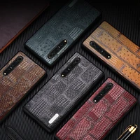 new brand luxury phone case for xiaomi 10 9 se pro mix 3 mix3 shockproof back cover genuine leather cases for redmi k30 k20 pro