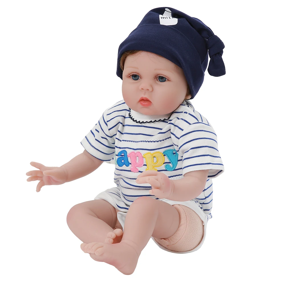 Кукла новорожденная 55 см желтый наряд для новорожденного мальчика подарок