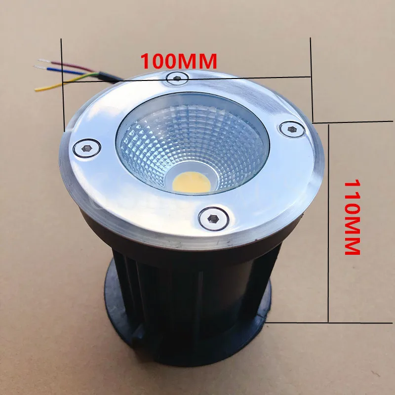 Наружные водонепроницаемые напольные лампы с регулируемой яркостью COB наземный