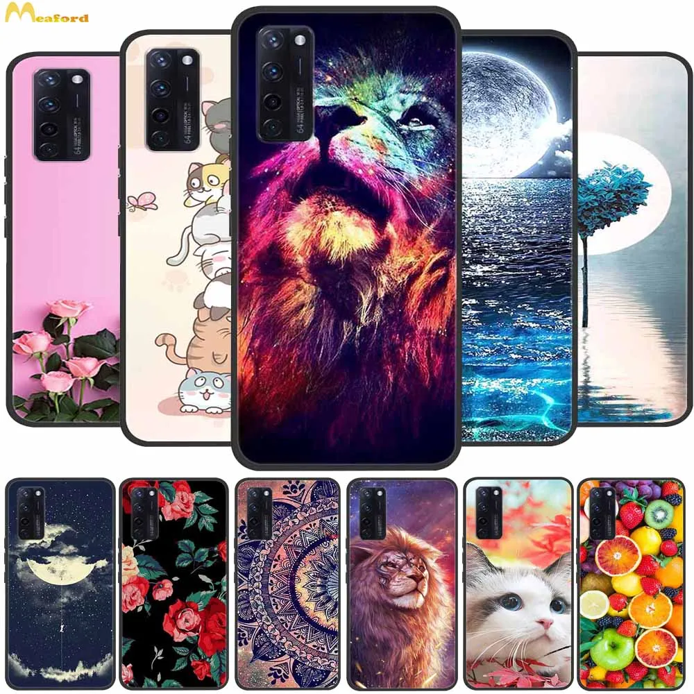 Силиконовый защитный чехол для ZTE A20 мягкий чехол для телефона, чехол для ZTE Axon 20, чехол с мультяшным милым рисунком животного Axon20, черный чехол из ТПУ A20