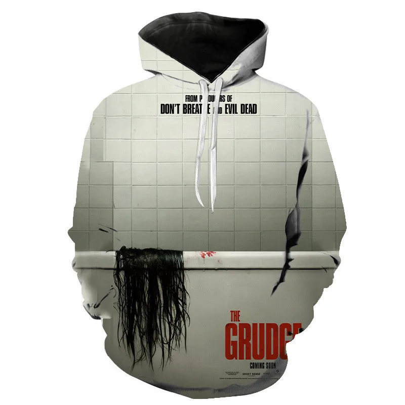 

2020 Ghost Ii Футболка-Япония Девушка фильм ужасов кольцо создание Phantom Grudge Модные мужские и женские толстовки 3D Толстовка