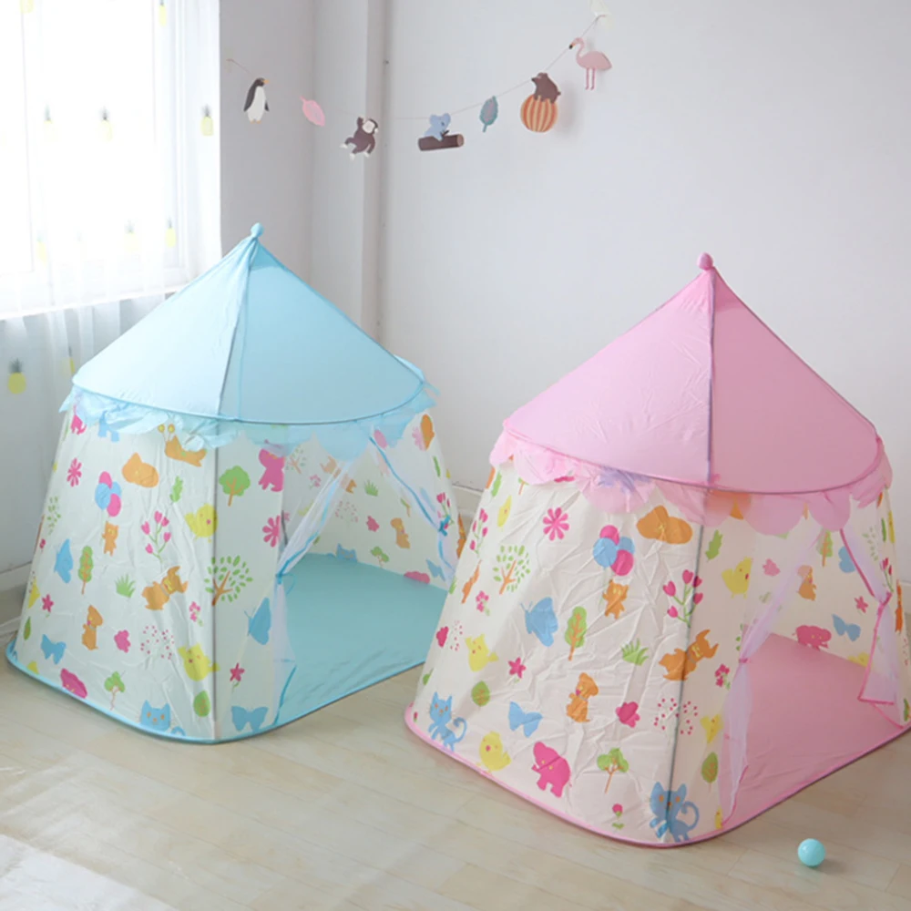

Children Tent Toy Play House Princess Castle Kids Outdoor Indoor Camping Wigwom Gift For Boy Girl Foldable Portable
