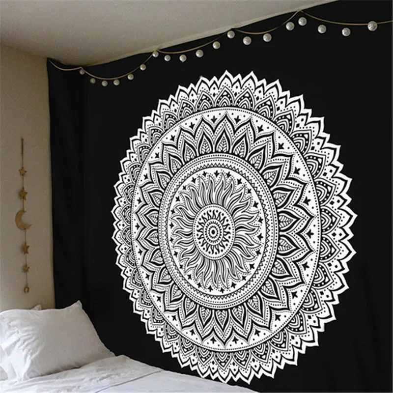 Прямая поставка Индийский Мандала гобелен в стиле бохо домашний Декор настенный