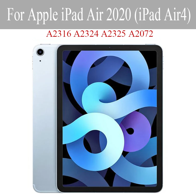 

Tablet Case For Apple iPad Air 2020 10.9" TPU Airbag Protection Silicone Transparent Cover Pen tray back Soft Shell For Air4