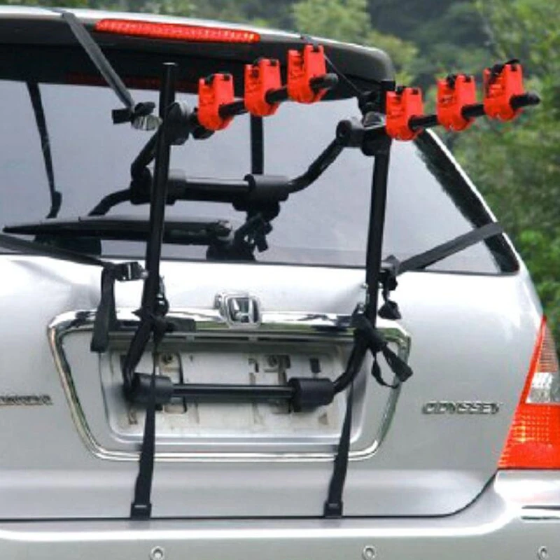 

3-Bike Trunk Mount Racks Cycling Bicycle Stand Quick Installation Rack Storage Carrier Car Racks Bike rack Storage shelf