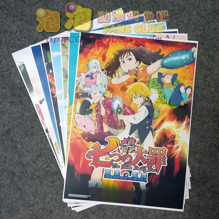 8 шт. В Стиле персонажа Дианы из игры The Seven Deadly грехов аниме Рисунок Плакаты цифры