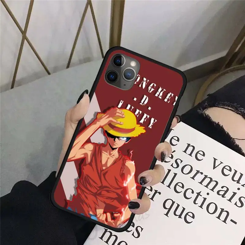 

One Piece Luffy Anime cute Phone Case For iphone 8 11 12 Redmi note 8 9 s huawei p 30 pro lite plus cover shell funda