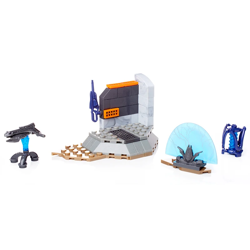 Mega Bloks Construx Halo DXF04 мечи Sanghelios боевой копье строительные блоки игрушки|Игрушечные