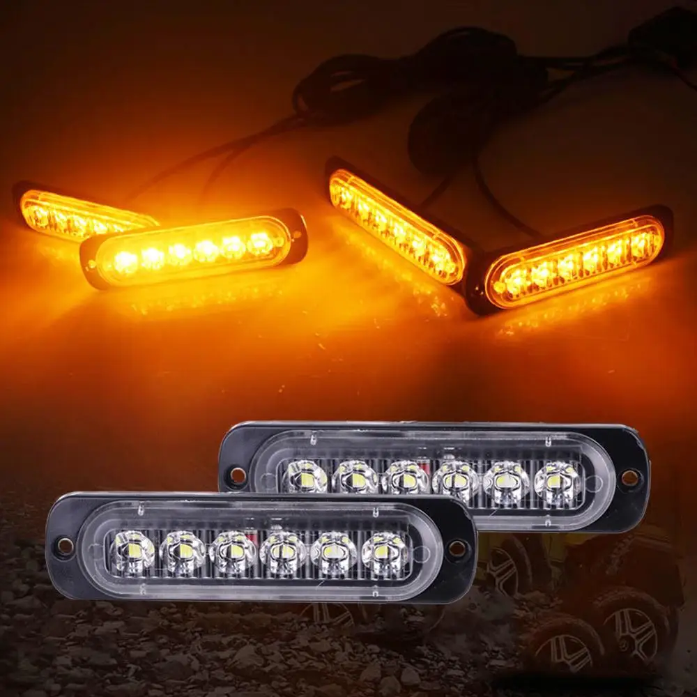 6LED вспышка стробоскоп для автомобиля светильник подачи аварийных сигналов