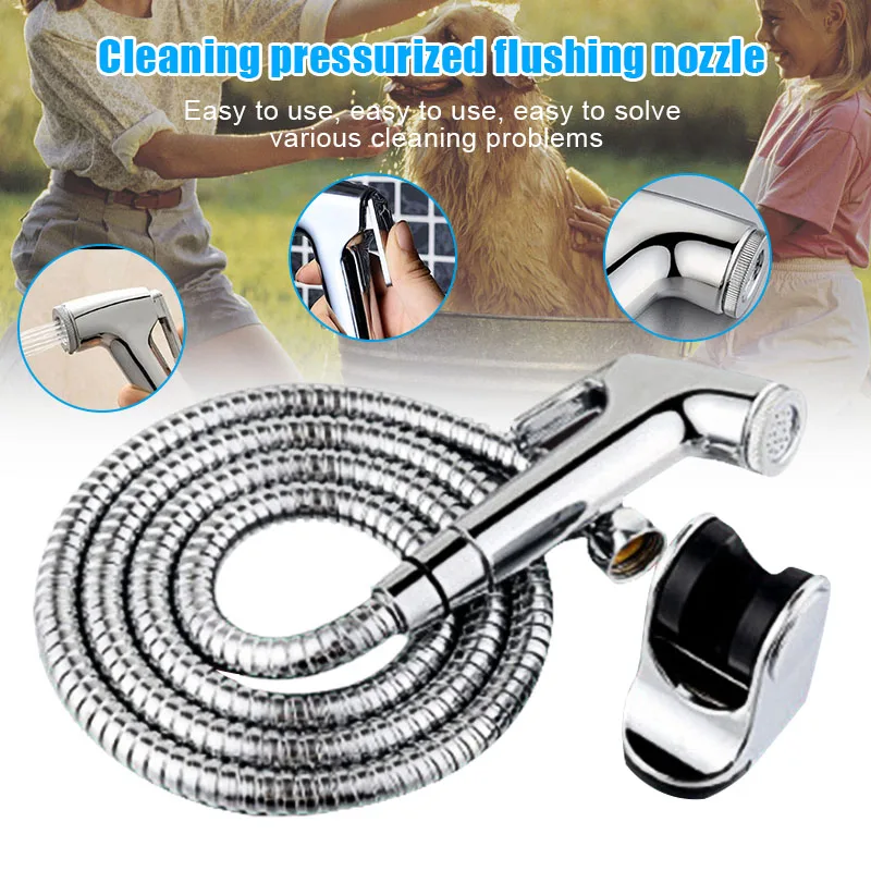 

Bathroom Personal Hygiene Bidet Shower Handheld Bidet Sprayer Premium Hand-held Cloth Diaper Sprayer Set DC156