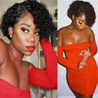 Парик с кудрявыми волосами, парик из человеческих волос, 13x6x1, парик с глубокими кудрявыми волнистыми волосами, 8 дюймов, человеческие волосы Remy, предварительно выщипанные Детские волосы