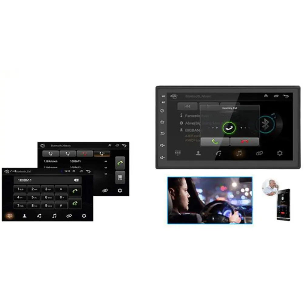 Автомобильный мультимедийный плеер gps навигация с картой плеер 7 дюймов HD сенсорный экран MP5 плеер радио плееры