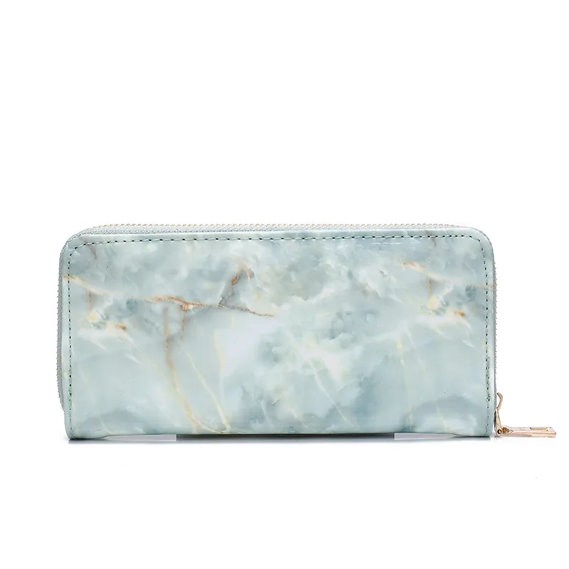 

Casual Women Lady Wallets Purses Totes Feminina Marble Patent Leather Clutch Bags Girls Zipper Card Coin Money Holder Pouch Pack