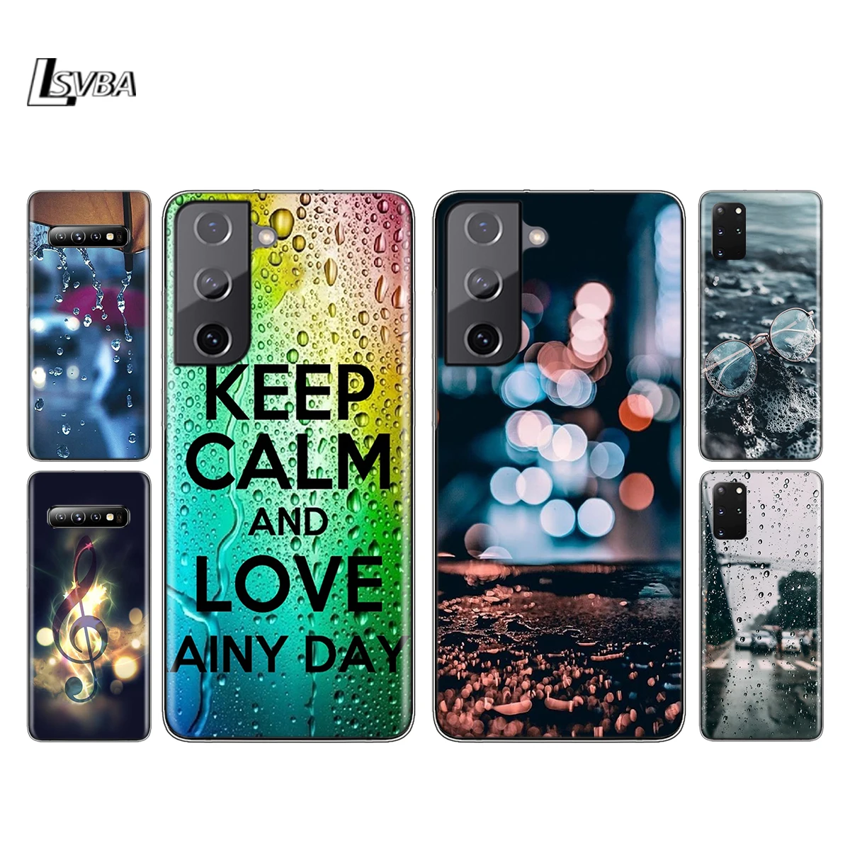 

Umbrella Rainy Days Silicone Cover For Samsung Galaxy S21 S20 FE Ultra S10 S10E Lite S9 S8 S7 Plus Phone Case