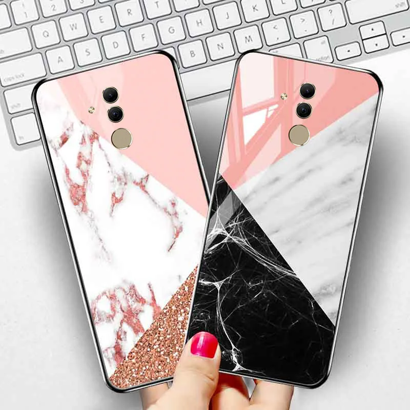 Чехол накладка для Huawei Mate 20 Lite 10 P smart Z 2018 Nova 5T 7i 3 5i 6 5G из закаленного