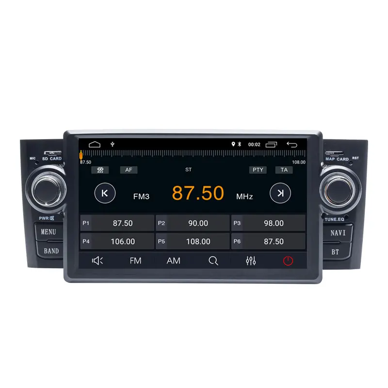 Авторадио 4G 64G DSP 1Din Android 10 автомобильный dvd плеер для Fiat Grande Punto Linea 2007 2012 gps